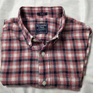 Abercrombie & Fitch Button Up Long Sleeve Shirt Casual / Work Large